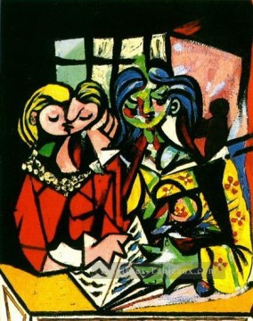 Deux personnages 3 1934 cubisme Pablo Picasso Peinture à l'huile